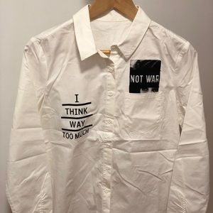 White Button down shirt